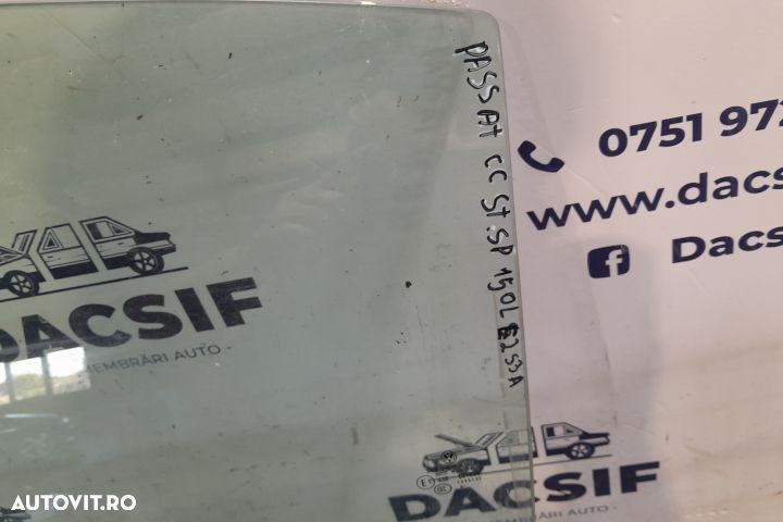 Geam usa spate stanga 3C8845205 3C8845205 Volkswagen VW Passat CC 1 [ - 2