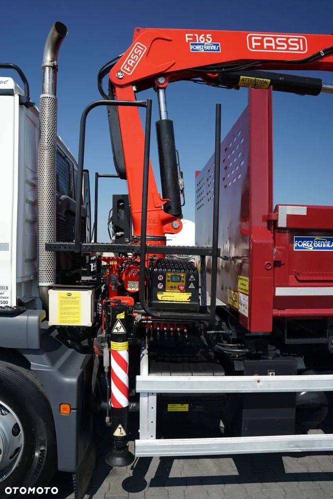 MAN TGM 18.340 / 4X2 / WYWROTKA 3 STRONNA / HYDROBURTA / BORDMATIC + HDS FASSI F165.0.22 / ROTATOR / CHWYTAK / PILOT / EURO 6 - 21