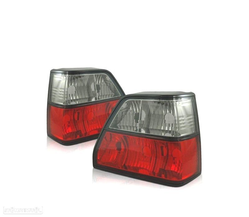 FAROLINS TRASEIROS GOLF 2 II 83-91 VERMELHO ESCURECIDO - 1