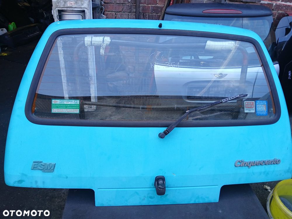 Fiat Cinquecento Klapa bagażnika kod lakieru 361 - 2