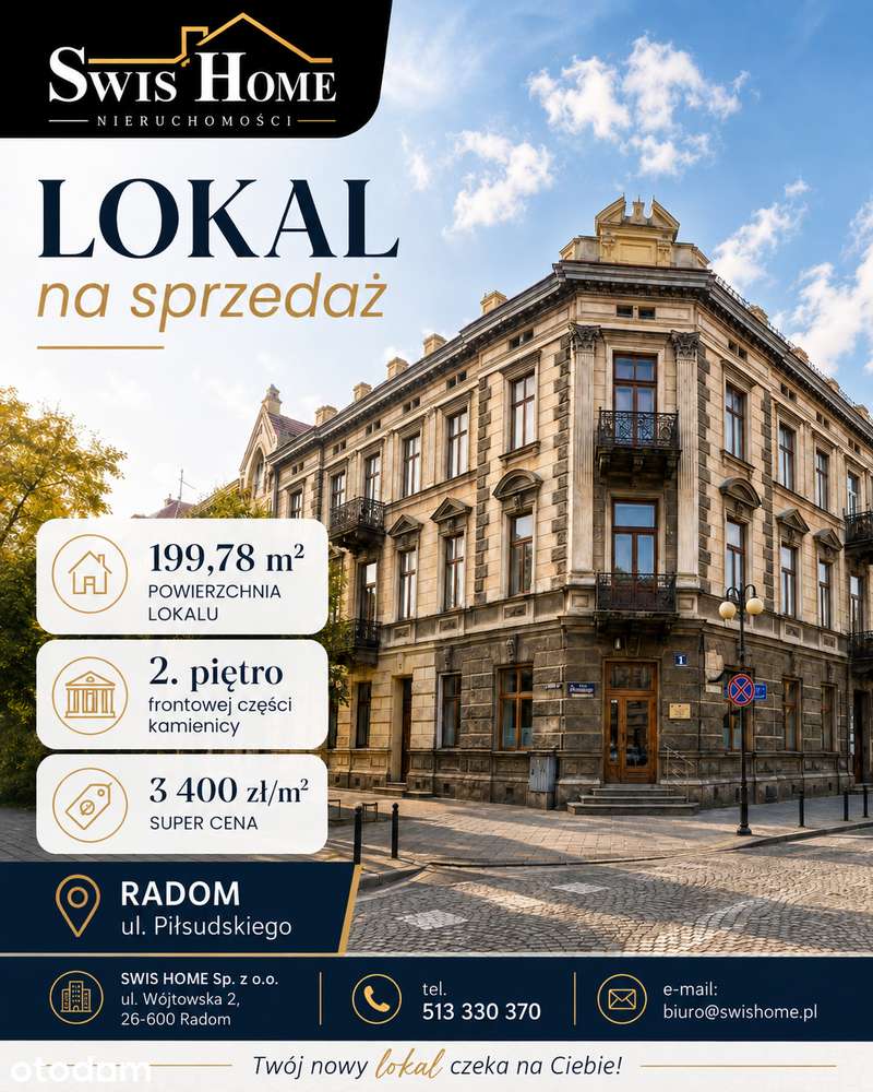 Mieszkanie na sprzedaż, 5 pokoi, 200 m², Radom