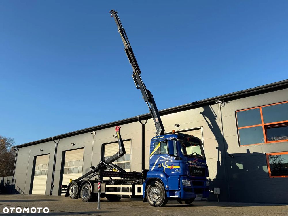 MAN TGS TGX TGM 26.360 // hakowiec // żuraw HMF 1420 K2 // 6x2 kipper crane kran żuraw dźwig - 2
