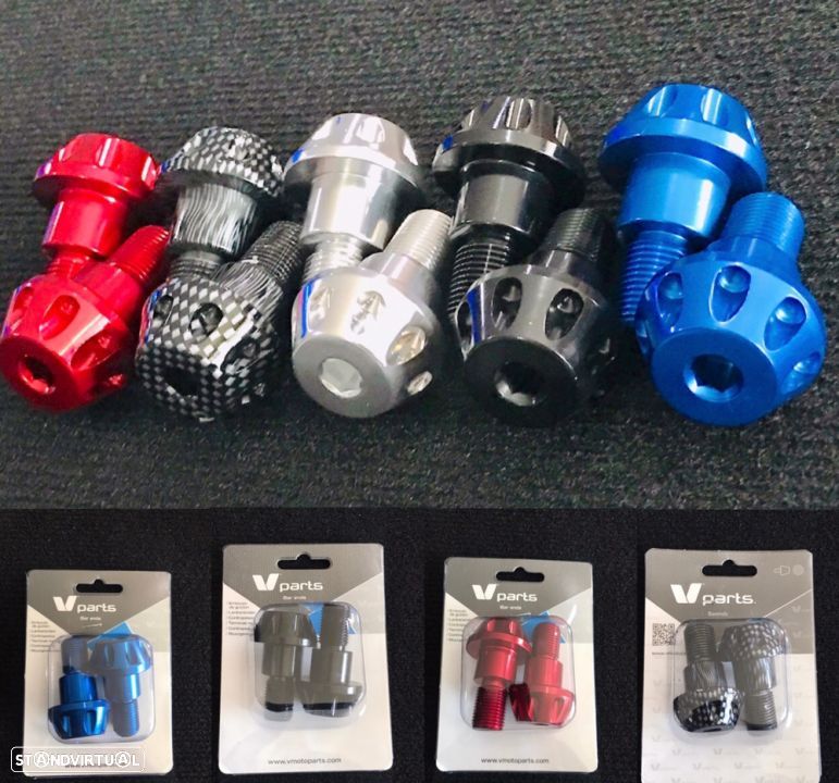 pesos de guiador para Yamaha MT-07 é MT-09 FZ6 XJ6  pesos punho Rosca grossa - 1