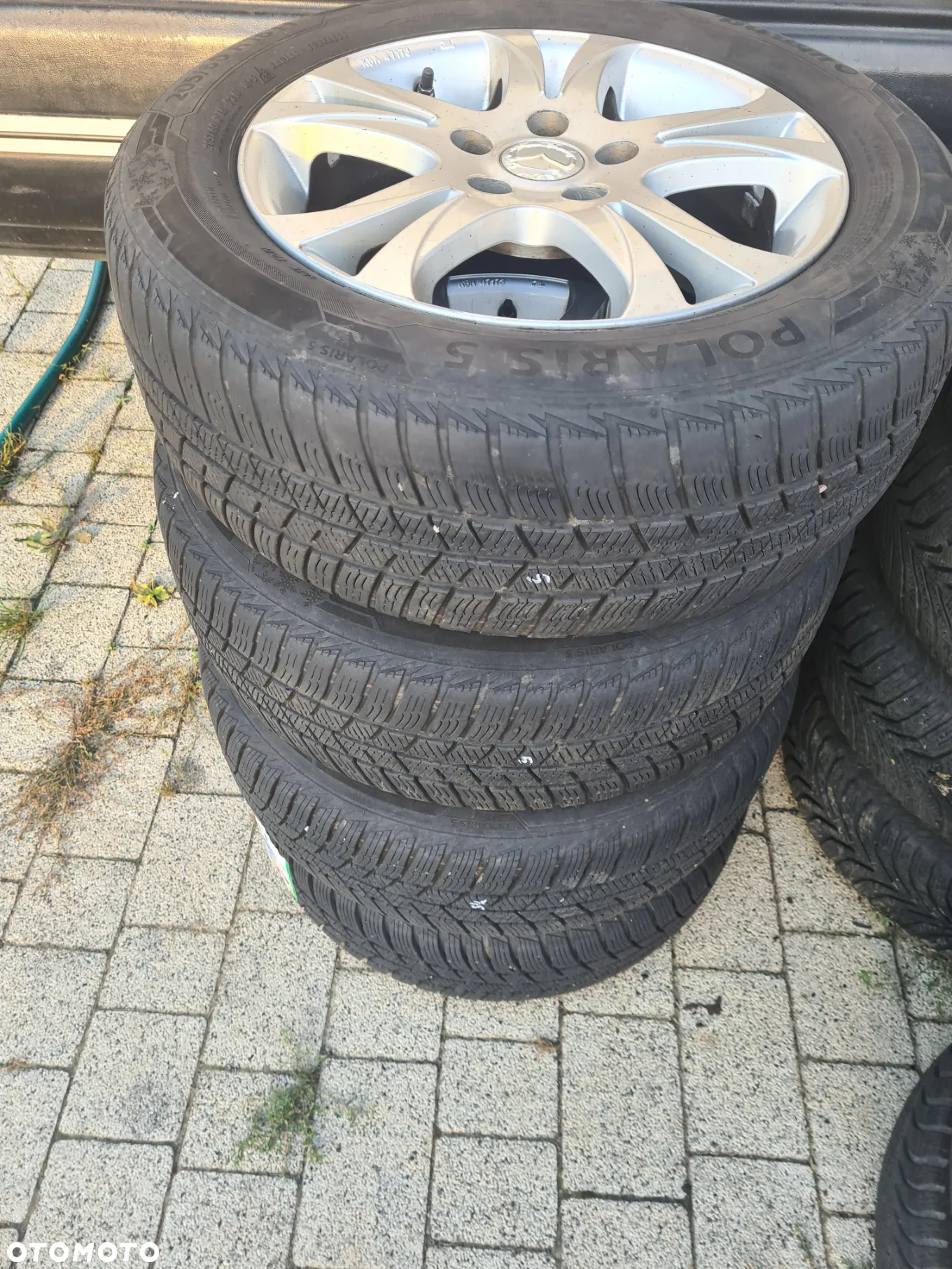 4 felgi aluminiowe ALU r16" cali 6,5jx16 et55 rozstaw 5x114,3 Mazda 6 GH opony ZIMA Barum 205/60r16 koła - 12