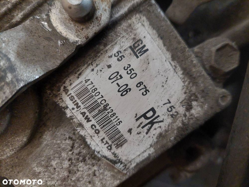 SKRZYNIA BIEGÓW AUTOMATYCZNA OPEL ZAFIRA B 1.9 CDTI AUTOMAT AF40-6 55350675 - 9