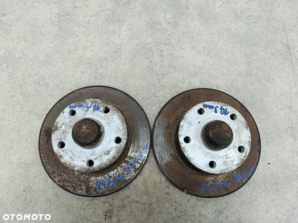 TARCZE HAMULCOWE TYŁ AUDI A4 B5 1031660  KAMOKA 1.9 TDI - 4