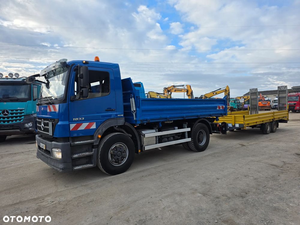 Mercedes-Benz Axor 1833 + Przyczepa Tandem Niskopodwoziowa 2 Osiowa