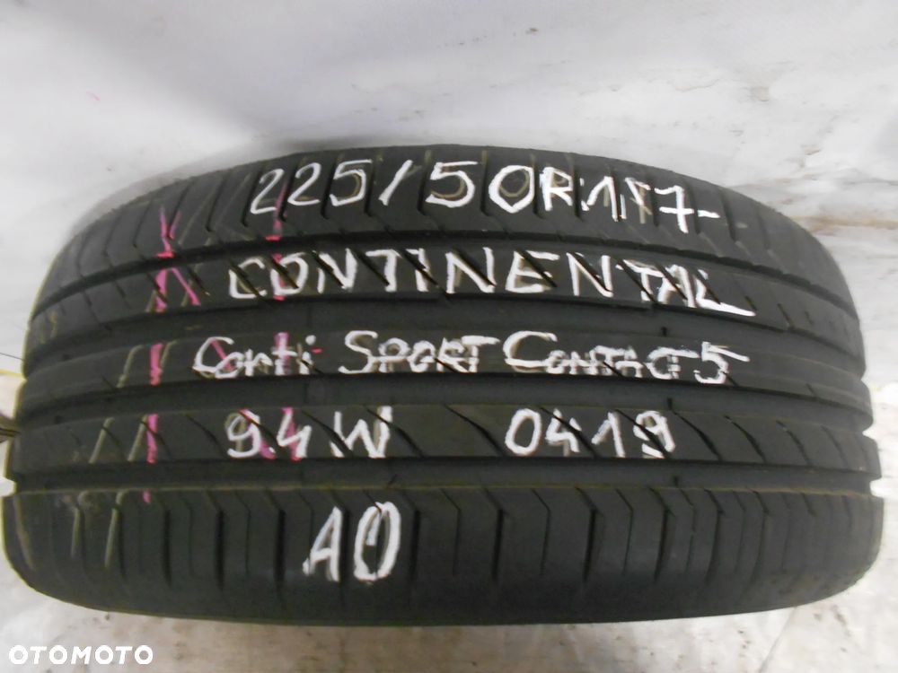 OPONA POJEDYNKA 225/50R17 CONTINENTAL CONTI SPORT CONTACT 5 AO DOT 0419 9MM - 1