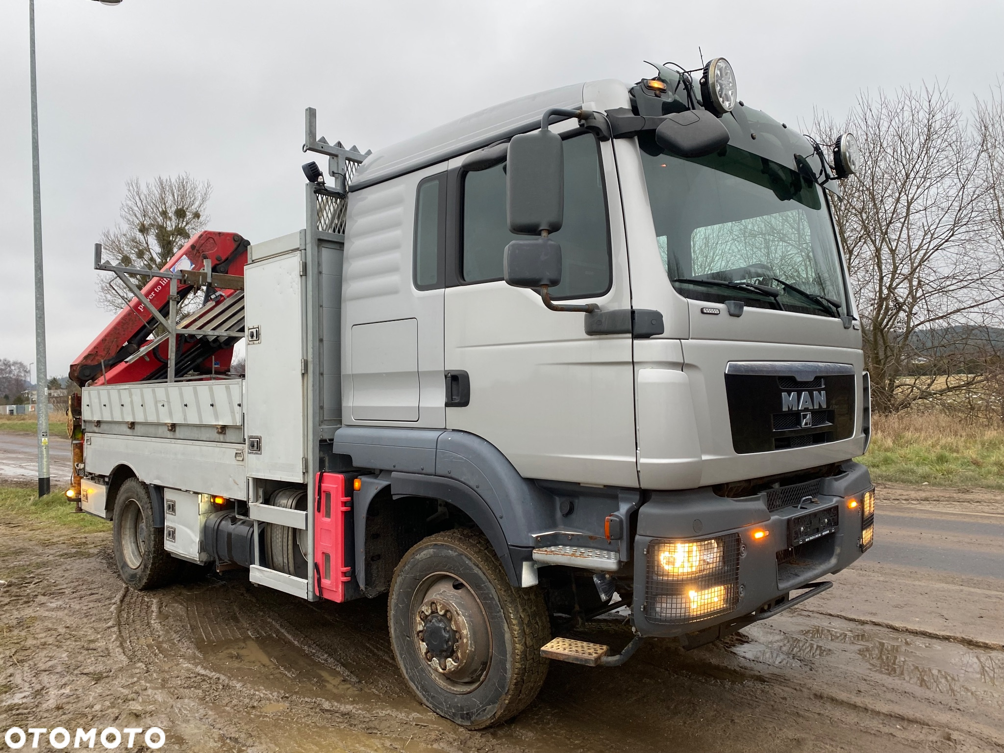 MAN TGM 15.290 4x4 Euro5 Energetyka HMF 1020 wciągarka podest osobowy - 16