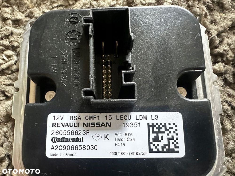 RENAULT CAPTUR II MODUŁ SWIATEŁ STEROWNIK LED 260556623R - 3