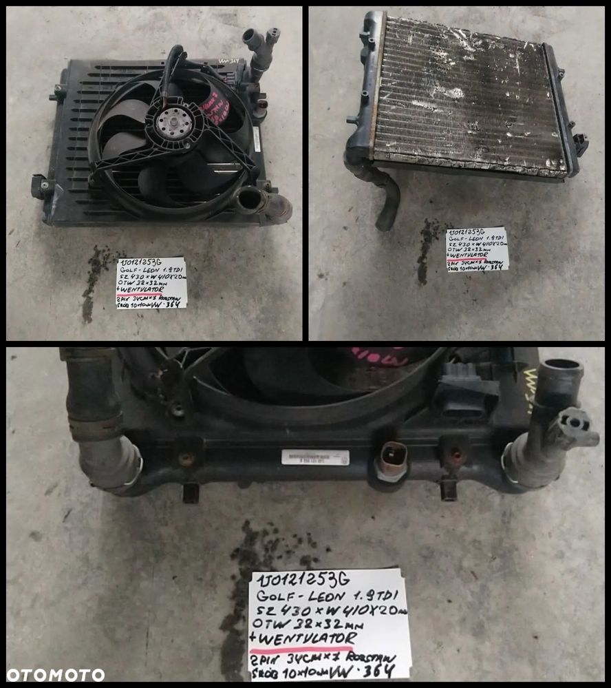 VW AUDI SEAT SKODA CHŁODNICA WODY AUKCJA NR1 - 21