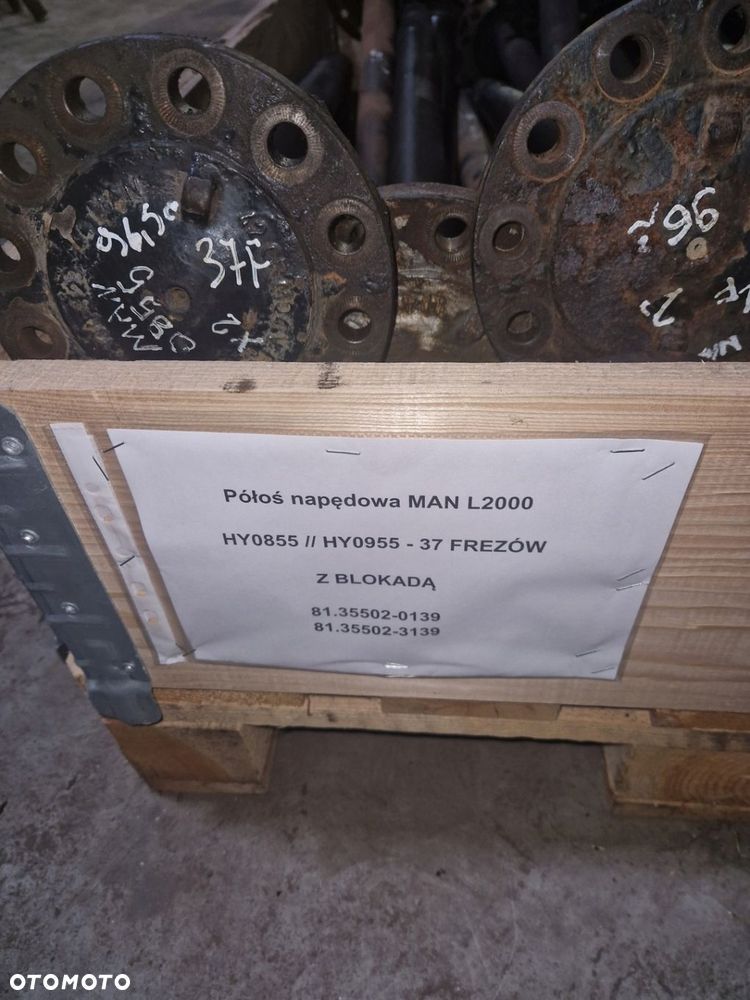 Półoś napędowa MAN LE L2000 37 Frezów z blokadą HY0855 HY0955 STAR MAN - 2
