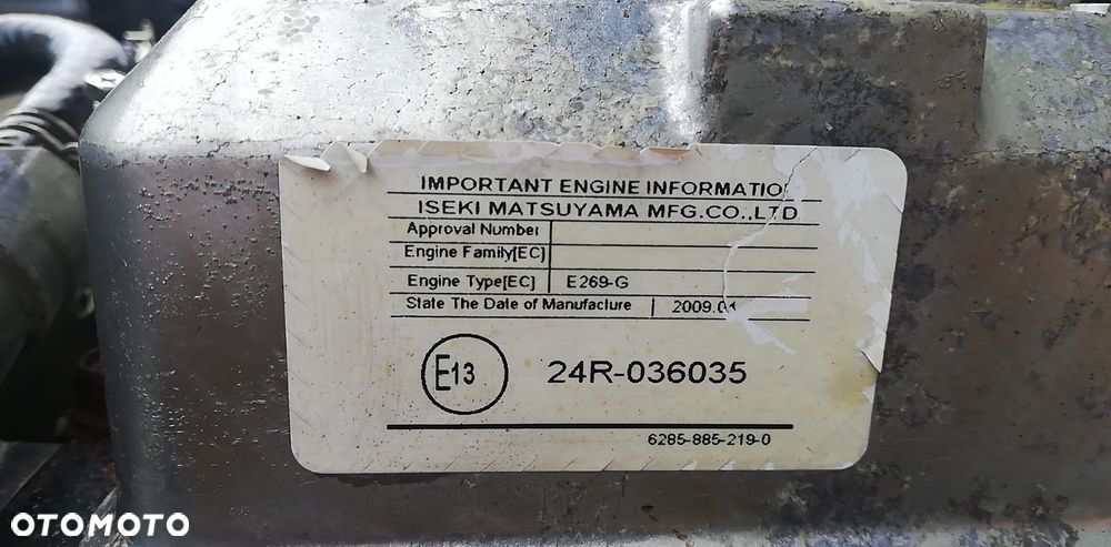 SILNIK ISEKI E269-G 10kW / 2800rpm 0,688L 5853zł netto - 9
