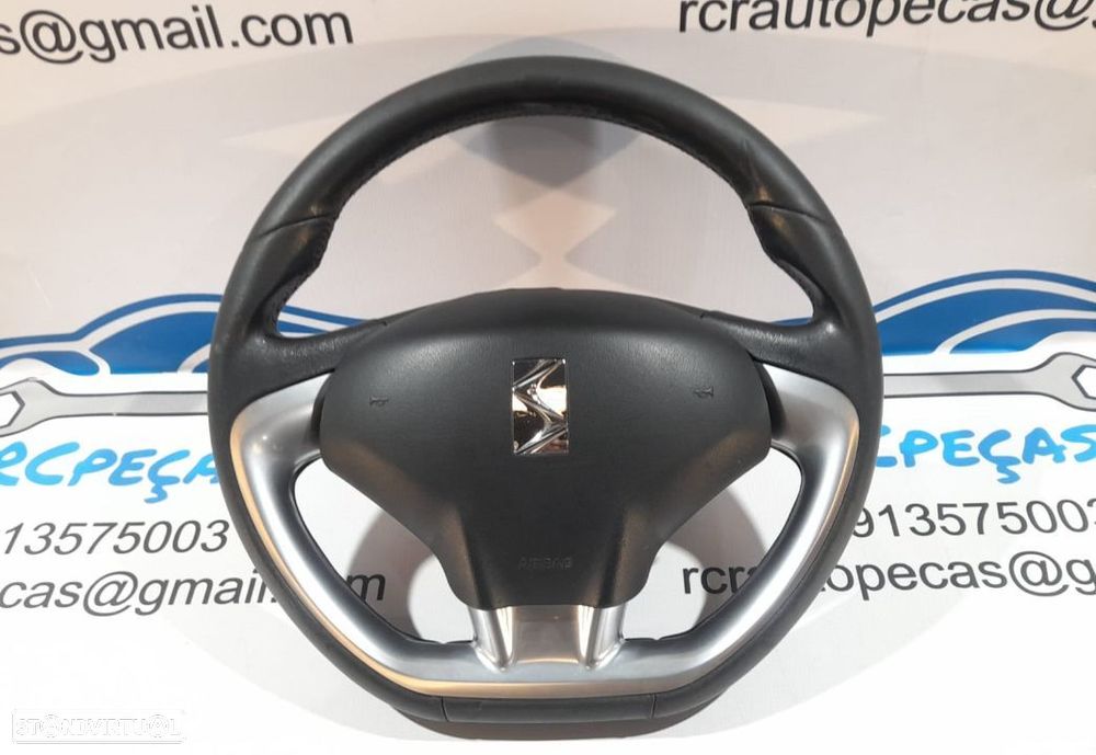 VOLANTE GUIADOR COMPLETO CITROEN DS3 DS 3 PELE AIRBAG - 1