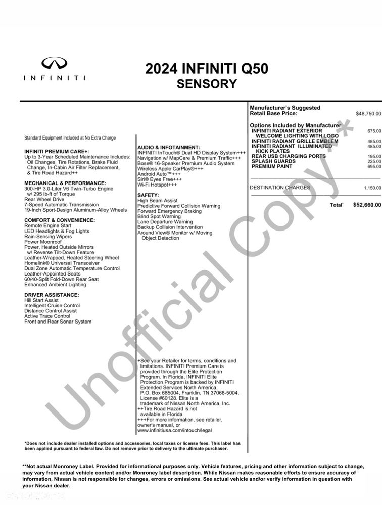 Infiniti Q50 - 20