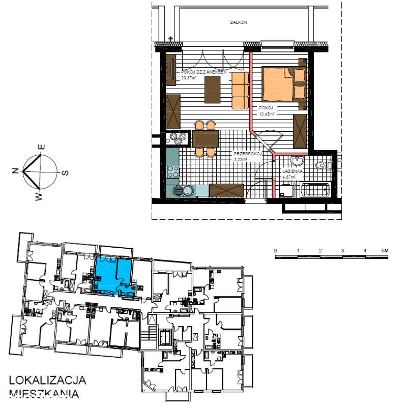 Mieszkanie Aleja Świętego Wojciecha 41,72m2 - Mława oddane do użytku