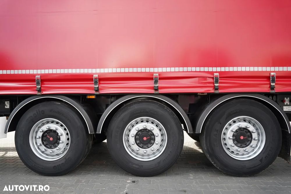 Wielton / SEMIREMORCĂ CU PRELATĂ (CURTAINSIDER) / STANDARD / PLAFON RIDICABIL / AXĂ RIDICABILĂ / SAF / - 22