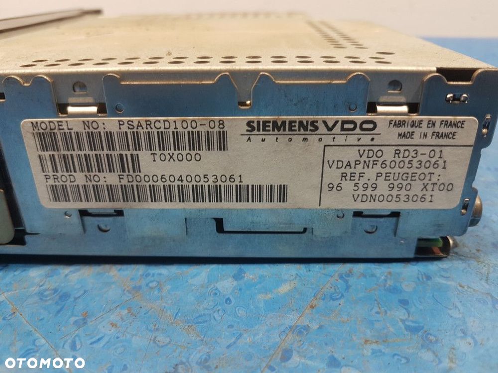 PEUGEOT 1007 RADIO 96599990XT - 2