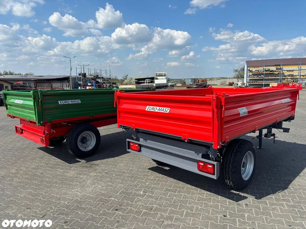 PRZYCZEPA ROLNICZA 3t Jednoosiowa Euro-Masz WYWROTKA /hamulec/nadstawki/zsyp - 14