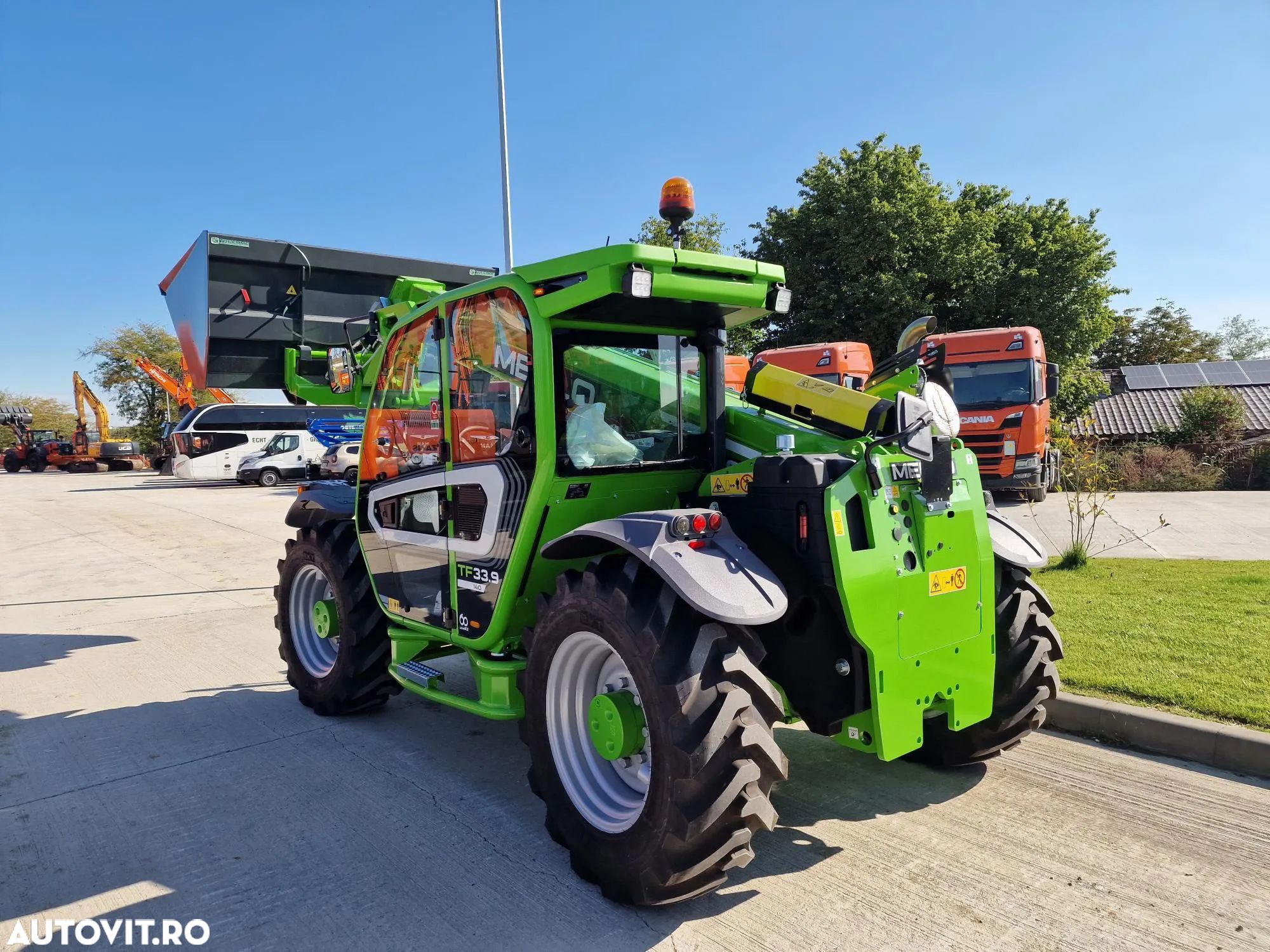 Merlo TF33.9-140CP, ridica 3,3t la 9m, 2024, nefolosit, cupla rapida+furci+cupa 2,5mc, AC, produs in Italia, CE, garantie 1 an, posibilitate leasing-PROMOTIE 83900 EUR+Tva - 1