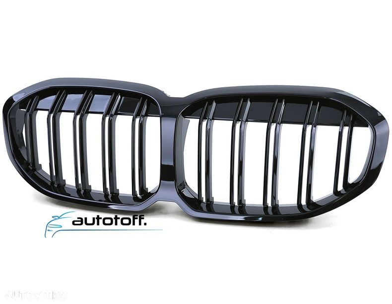 Grile duble BMW F40 F41 Seria 1 (2020+) Negru lucios - 1