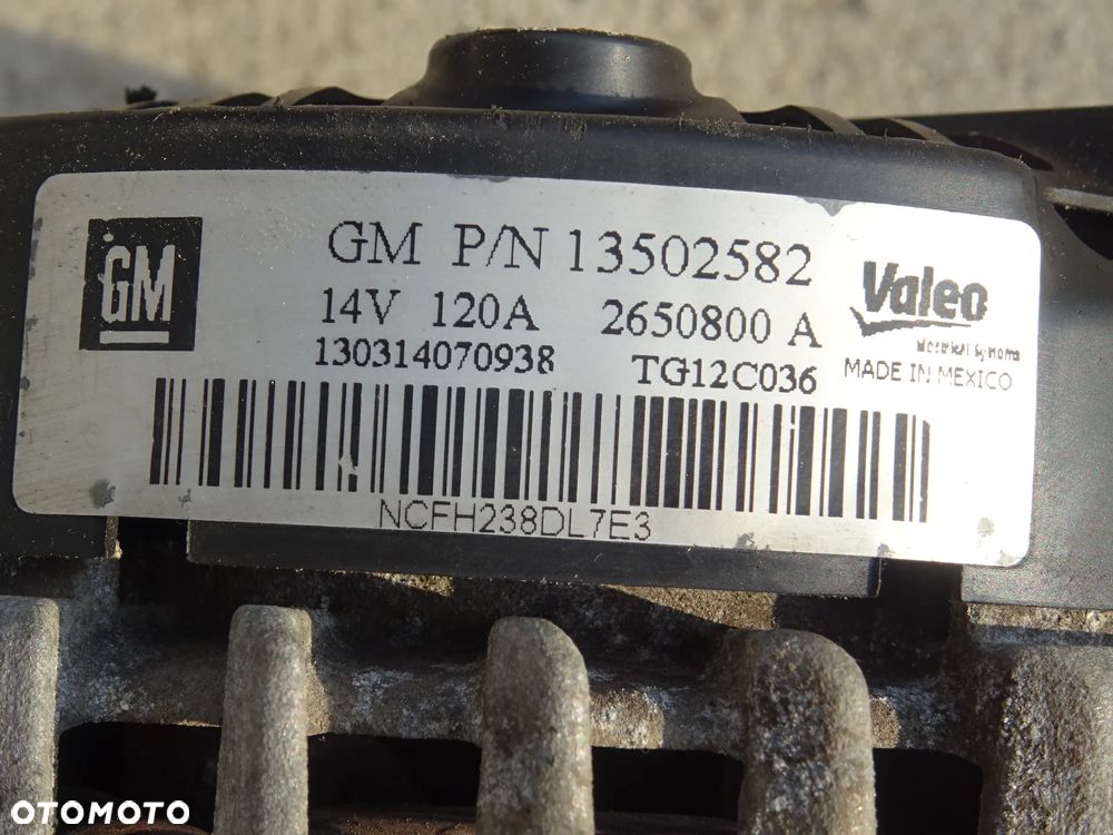 ALTERNATOR 2,0 CDTI A20DTR OPEL INSIGNIA ASTRA J ZAFIRA C - 4