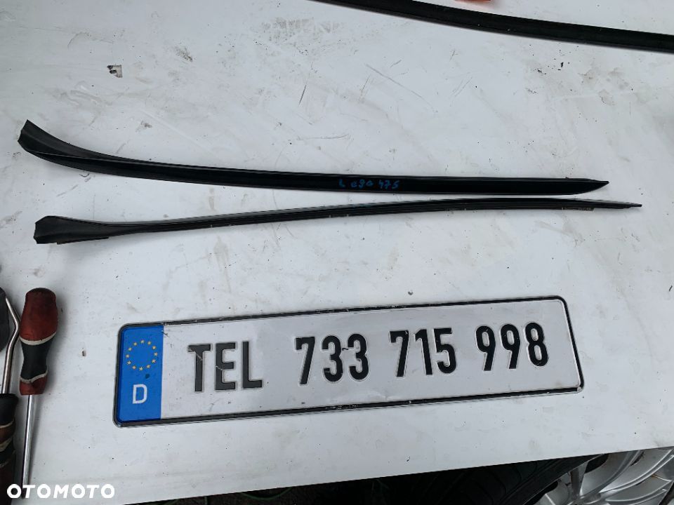 Listwy przyszybowe komplet Black Sapphire 475 Bmw e90 e91 - 1