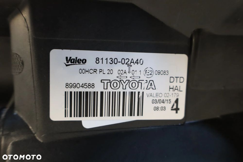LAMPA PRZEDNIA PRZÓD PRAWA TOYOTA AURIS I LIFT SOCZEWKA 81130-02A40 2009-2012 - 14