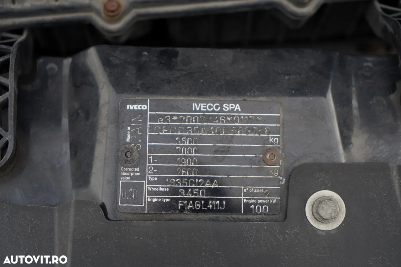 Iveco DAILY 35-140 / BASCULATOR SPATE / DUBLU / TRUSA DE SCULE / CUPLAJ / MANUAL / 3 PERSOANE / IMPORTAT / CONTRACT POST-SERVICE - 35