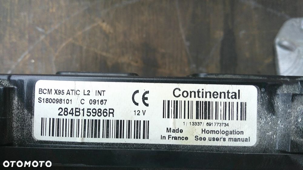 RENAULT MEGANE 3 III 1.4 TCE IMMO ZESTAW STARTOWY 237100293R - 3