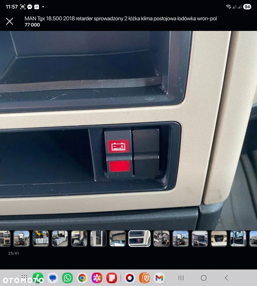 MAN Tgx 18.500 mały przebieg 2017 retarder sprowadzony 2 łóżka serwis lodówka wron-pol - 25