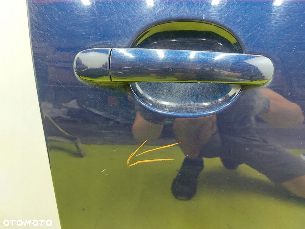 Drzwi przednie prawe przód VW POLO IV 01-05 9N 5 DRZWI LB5N GRANATOWE - 4