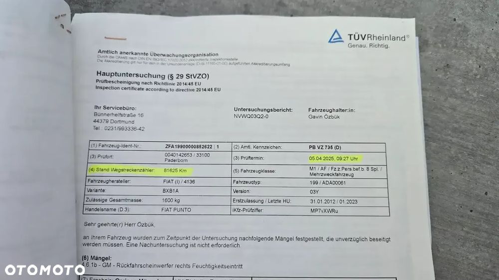 Fiat Punto 2012 - 24