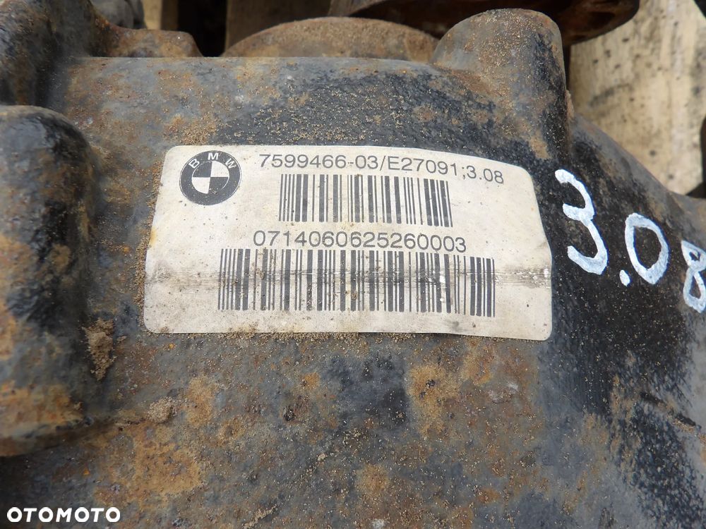 BMW - F20,F30 - 3,08 - KOMPLEETNY TYLNY MOST - DYFERENCJAŁ - 7599466 - 2