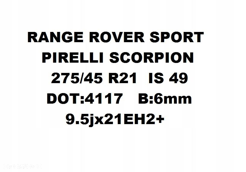 Koła felgi OPONY Range Rover Sport R21 - 10