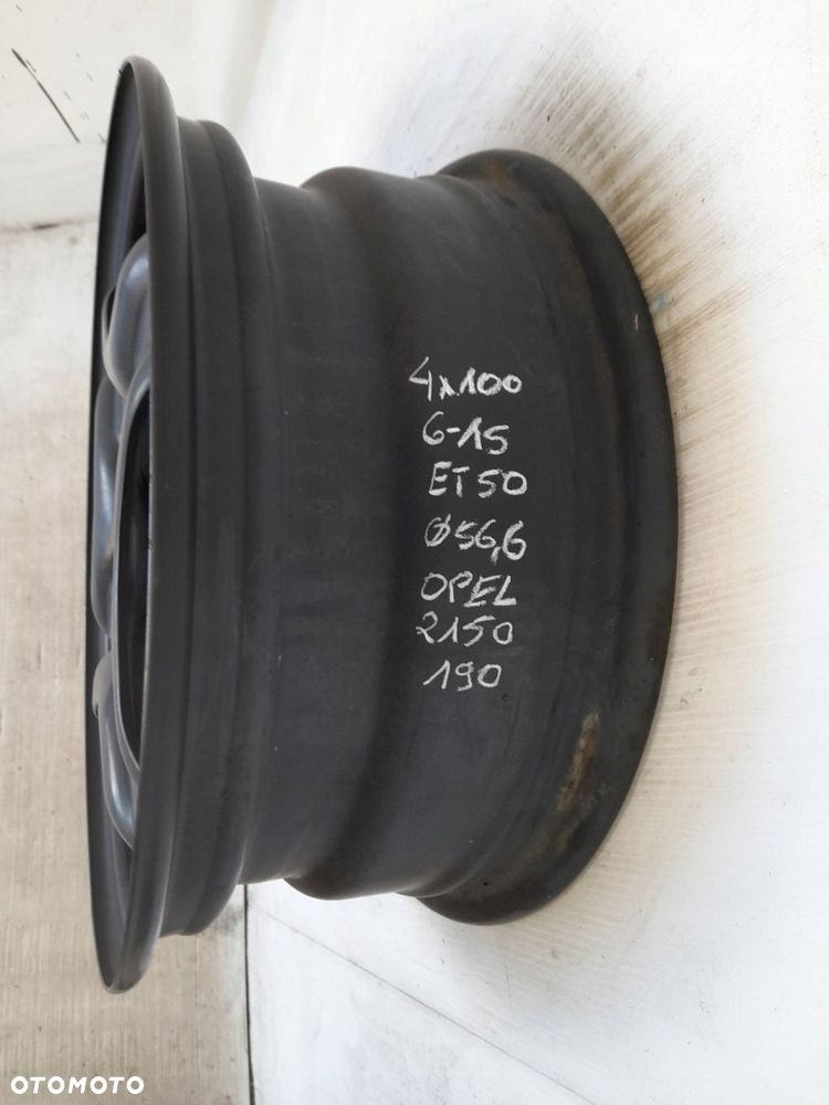 Felga stalowa strukturalna Opel OE 2150190 6.0" x 15" 4x100 ET50 - 2