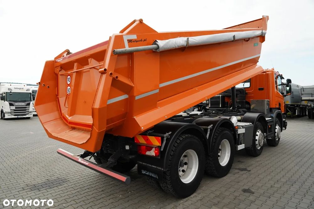 Scania P 410 / 8x4 / WYWROTKA TYLNOZSYPOWA / ALUFELGI / OPONY 100% / MANUAL / ŁADOWNOŚĆ 21 T - 7