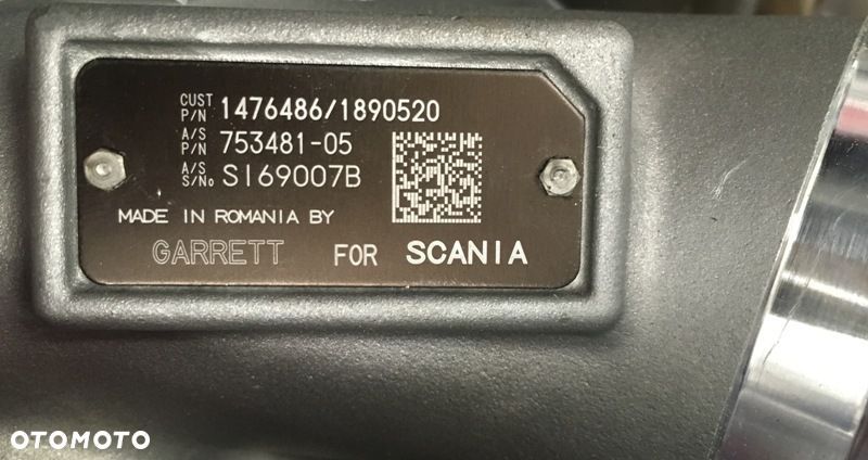 NOWA ORYGINALNA TURBINA SCANIA 1476486 / 1890520 - 7