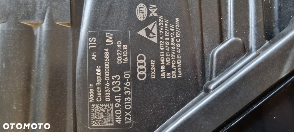Reflektor LEWY Audi A6 C8 2018- - 7