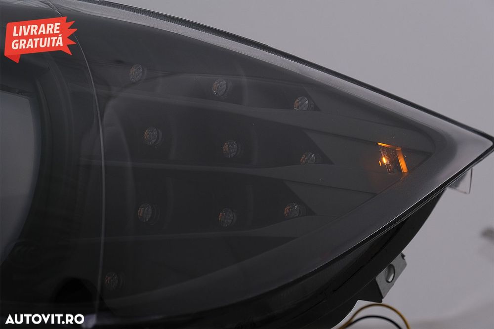 Faruri Xenon 3D Angel Eyes LED DRL BMW Seria 3 E90 E91 (2008-2011) Negru- livrare gratuita - 12