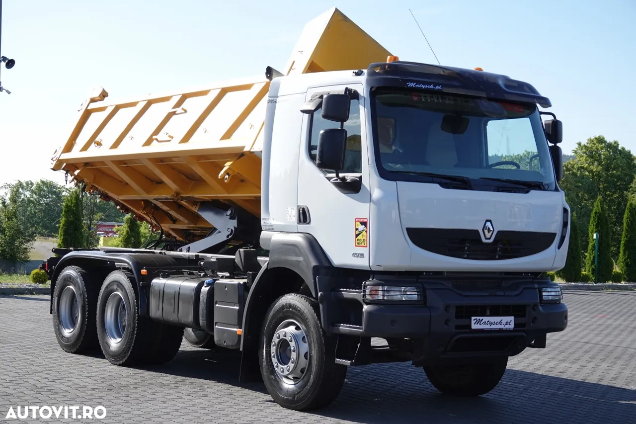 Renault KERAX 450 / 6x4 / BASCULATOR / HYDROBORTA / BORDMATIC / MANUAL / IMPORTAT - 9