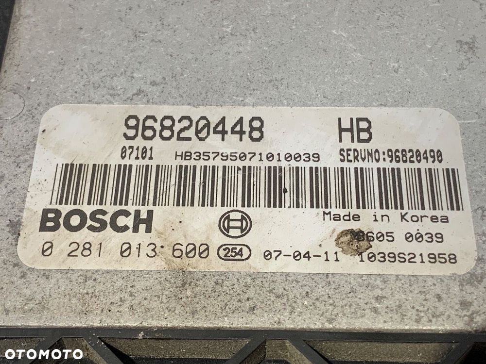 KOMPUTER SILNIKA - 204.00 PLN - CHEVROLET LACETTI (J200) 2003 - 2022 2.0 D 89 kW [121 KM] olej - 4