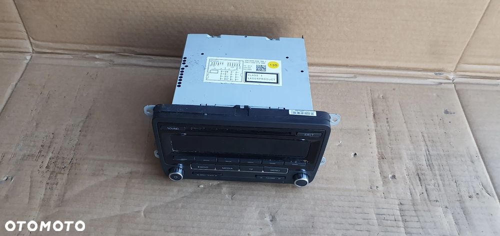 Radio radioodtwarzacz fabryczne KOD VW Tiguan I Lift 5M0035186J - 5