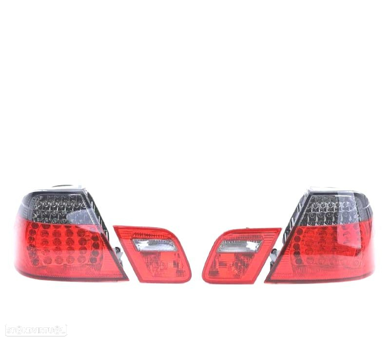FAROLINS TRASEIROS LED BMW E46 99-03 VERMELHO ESCURECIDO - 4