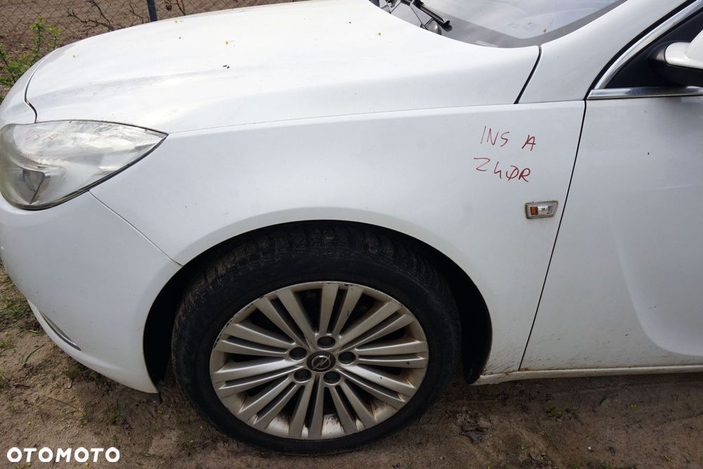 MASKA ZDERZAK BŁOTNIKI LAMPY INSIGNIA A I Z40R  OPEL 2008-2013 BIAŁY PRZÓD KOMPLETNY - 5