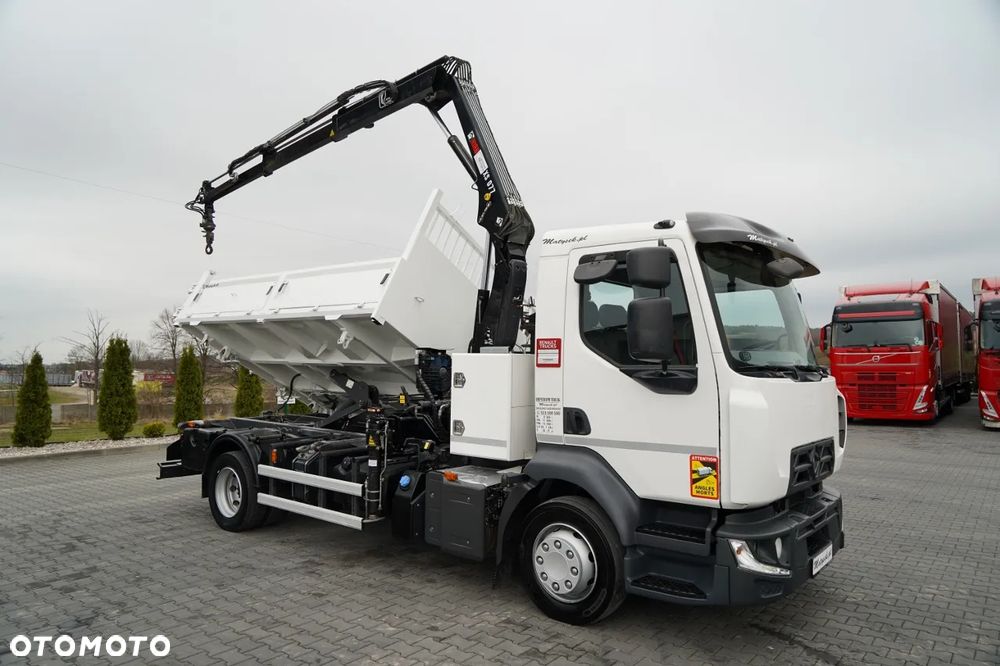 Renault D12  / WYWROTKA 3 STRONNA / HYDROBURTA / HDS HIAB 077 BS2  / ROTATOR / PILOT / EURO 6 - 10