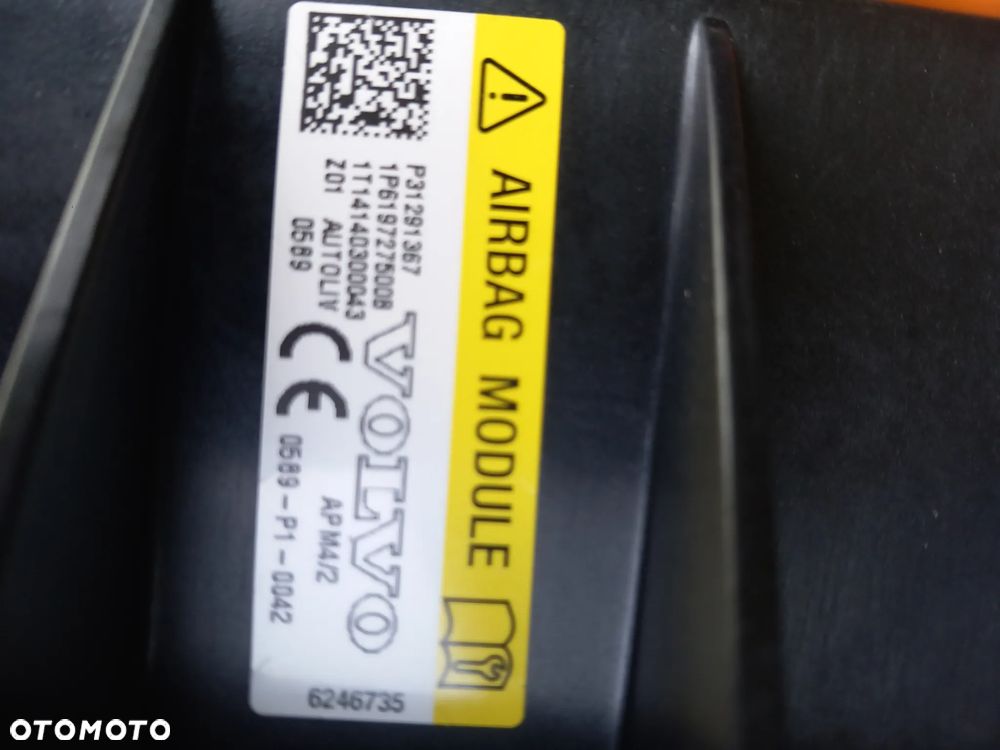 VOLVO V40 II PODUSZKA AIRBAG PASAŻERA P31291367 - 2