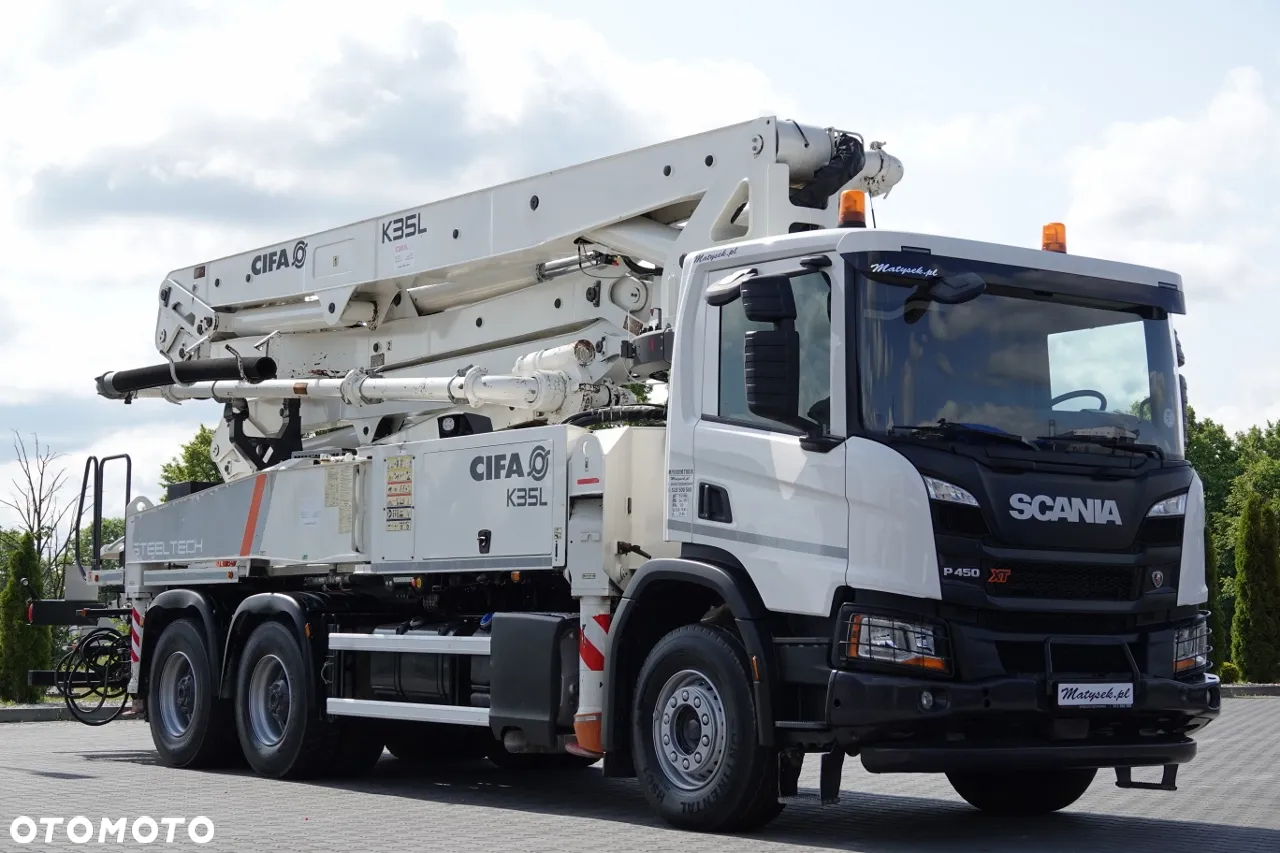 Scania P 450 XT  / 6x4 / POMPA DO BETONU CIFA K35l / 2019 ROK / STEROWANIE RADIOWE / SPROWADZONY - 5