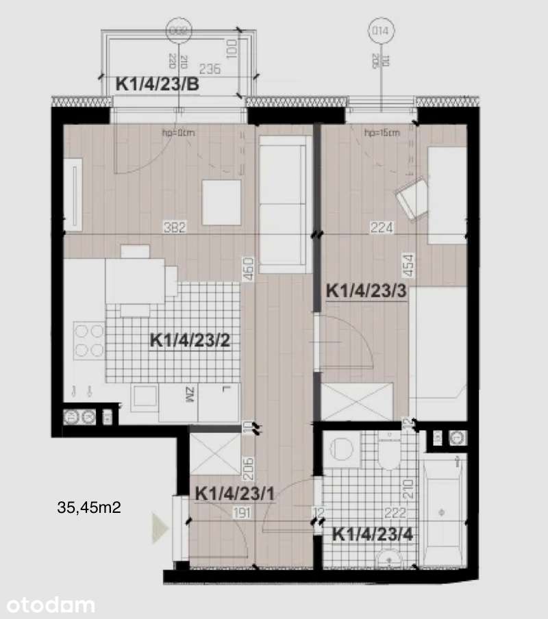Nowe 2-pok. mieszkanie 35m2, podłogówka, klimatyzacja, blisko uczelni