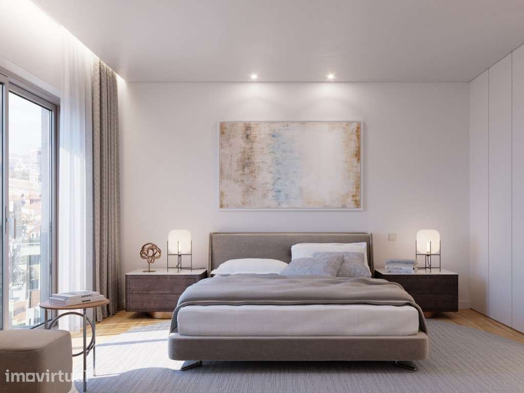 Apartamento T3 novo, com varandas e estacionamento, em Campolide - Grande imagem: 2/21
